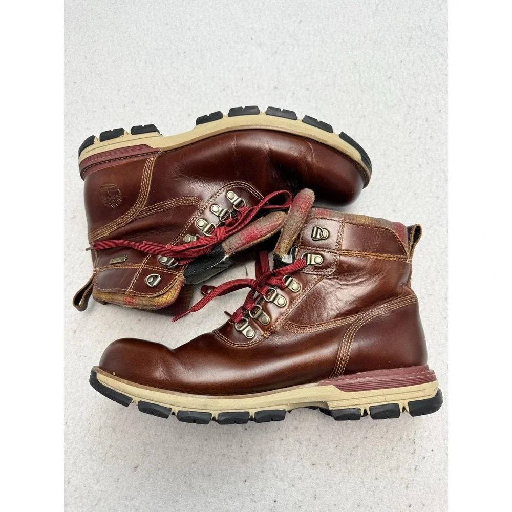 Timberland Boots Mens Size 10.5 Brown Leather Gore-Tex Waterproof Pendleton